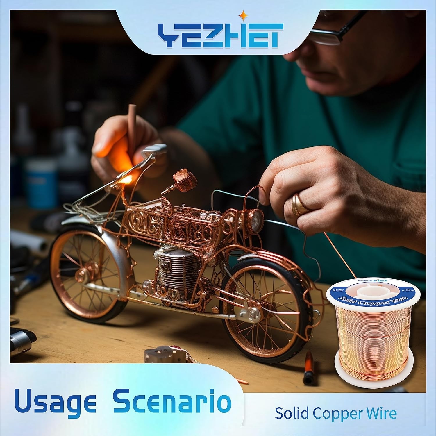 99.9% Pure Dead Soft Copper Wire, 20 Gauge, 330Ft – Ideal for DIY Projects