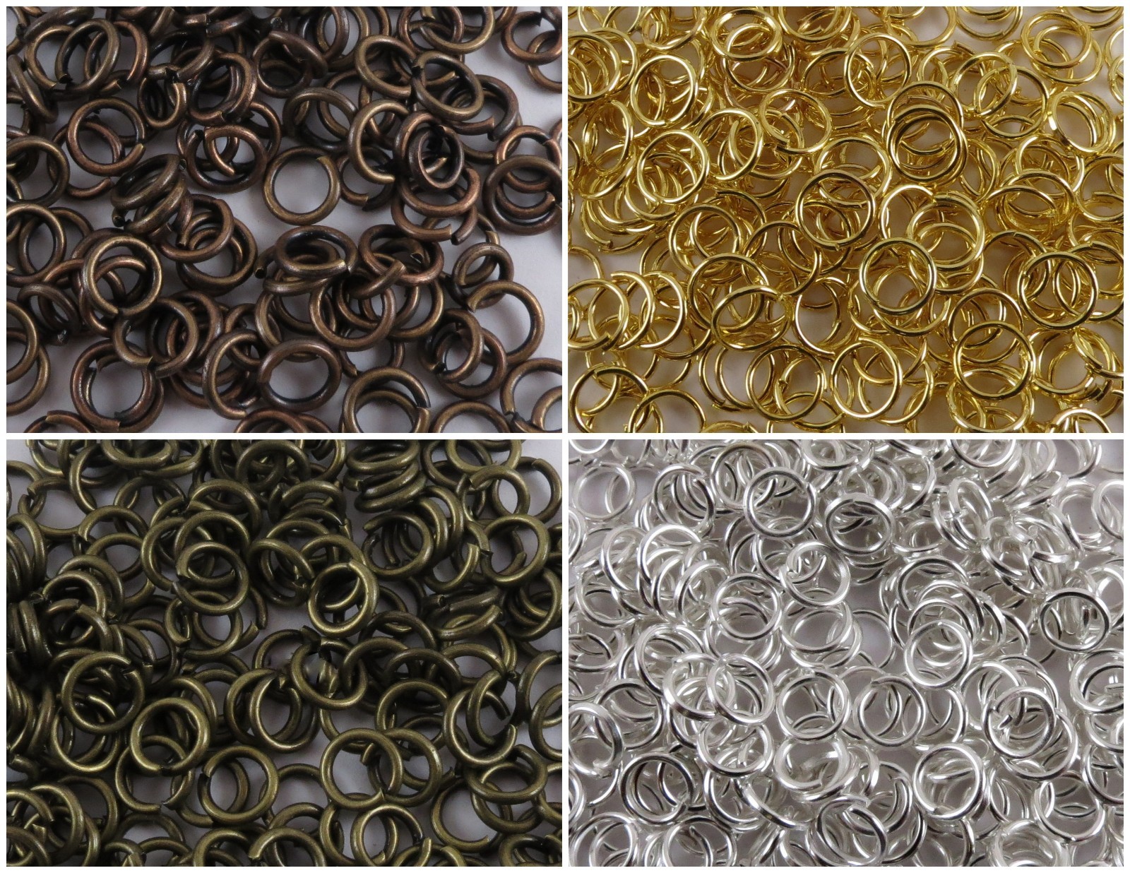 Jump Rings Connectors Jewelry Findings Making For Beads 4-5-6-8-14 mm