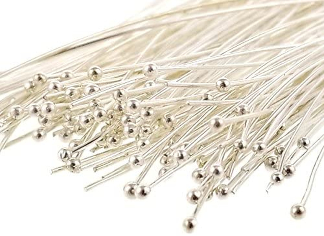 Silver Plated Quality Brass Ball Head Pins for Jewelry Making, Earrings – Hypoal