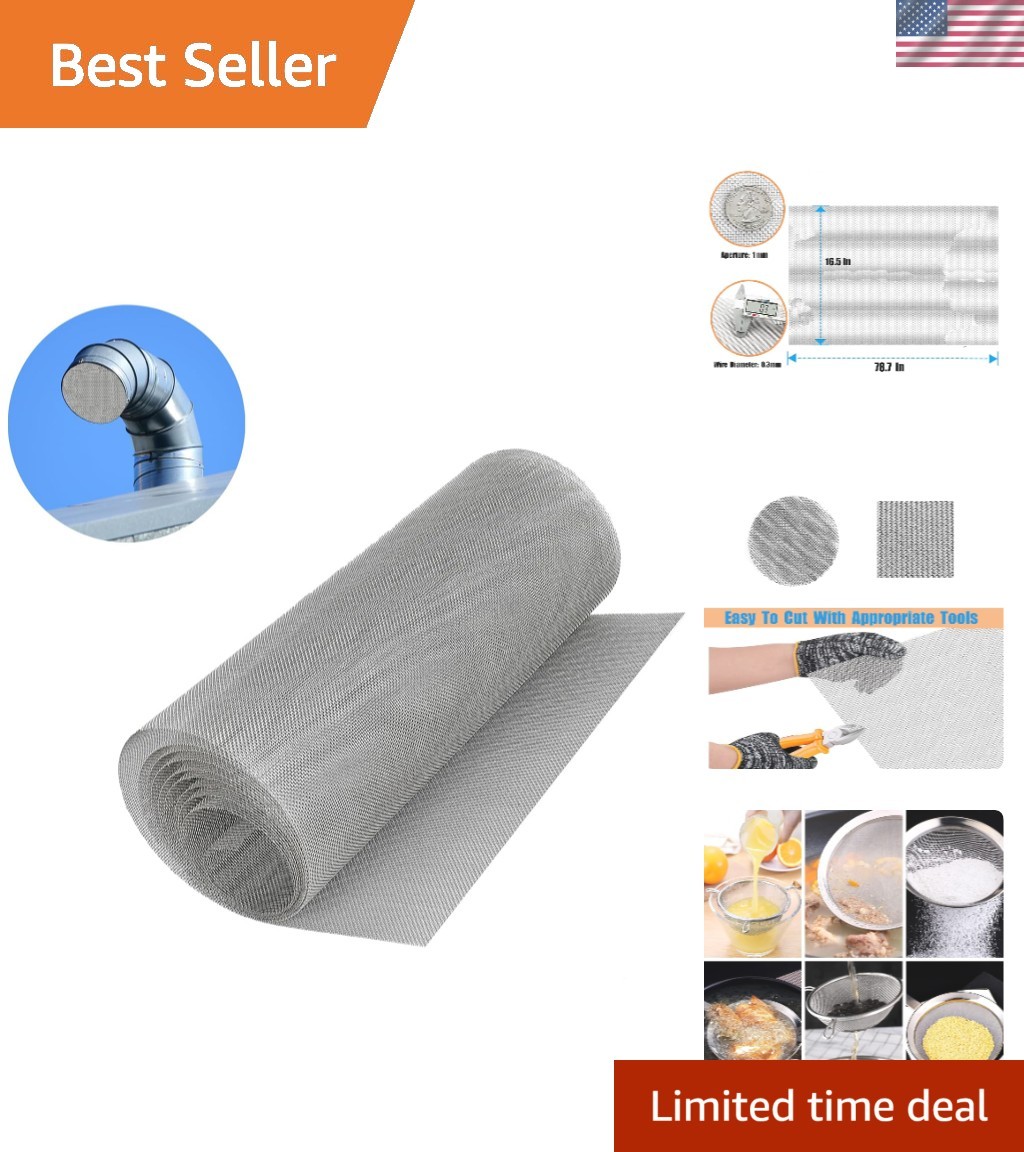 High-Quality 20 Mesh Stainless Steel Wire Mesh Roll – 42x200cm for Safety Needs