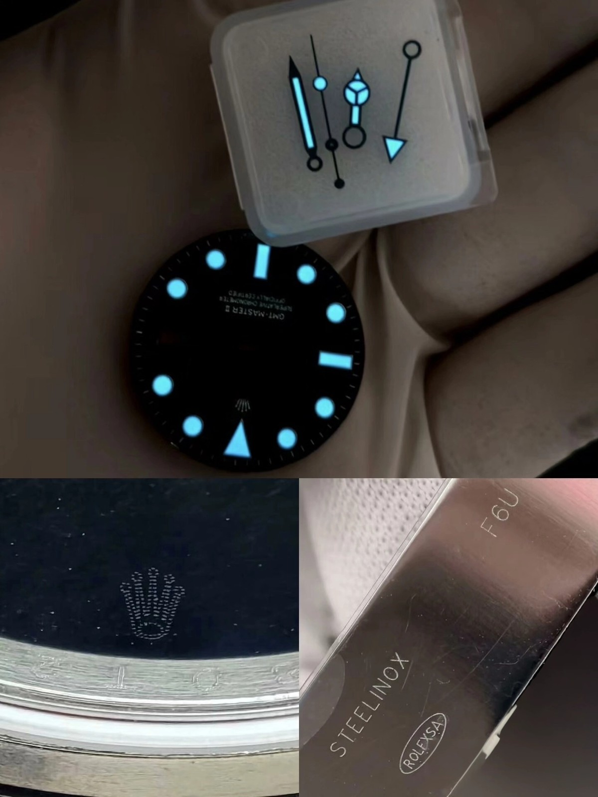 DIY SET for 3285 Movement watch case + dial + hands + Stainless Steel Strap 40mm
