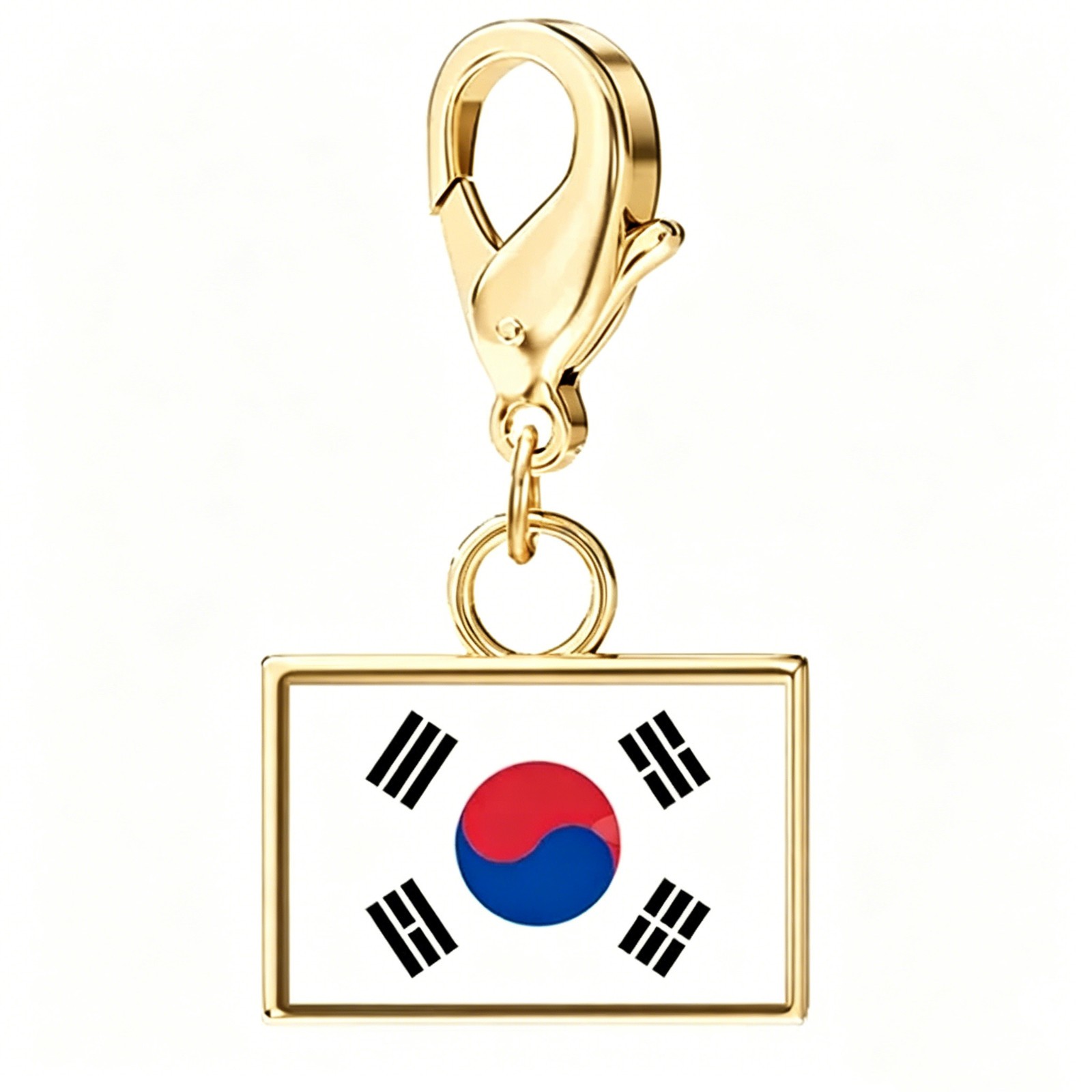 Stainless Steel DIY accessories Custom 6.6mm*10mm National Country Flags Charms