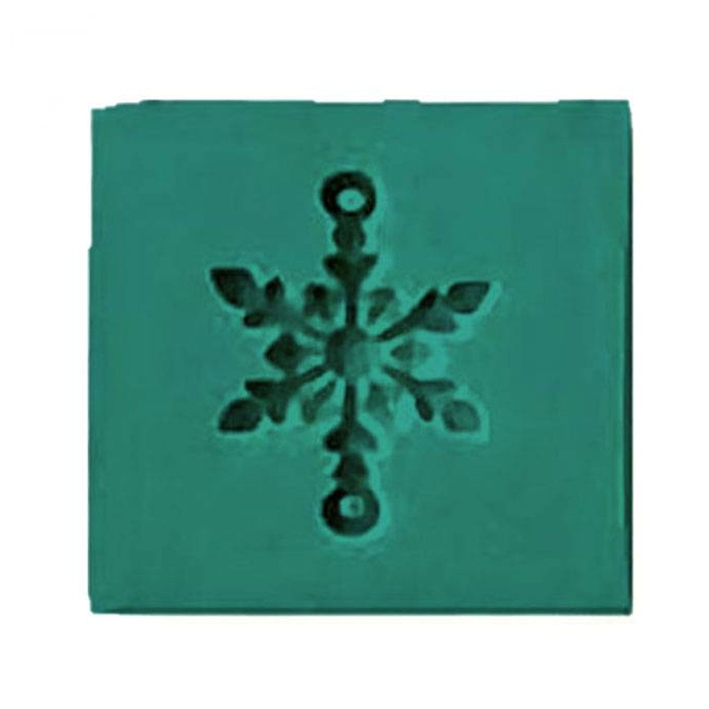 PMC Precious Metal Clay Silver Jewelry 28x23mm Snow Flake Pendant Push Mold