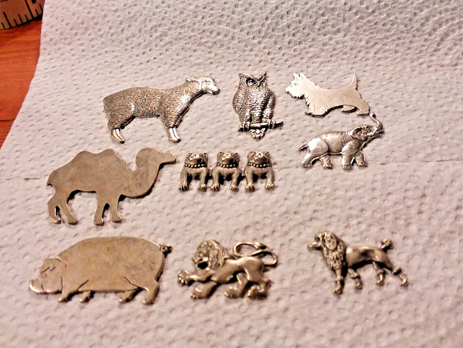 Jewelry Finding:9PCS Stampings and Cuts Silver Tone Findings 02-01-2025
