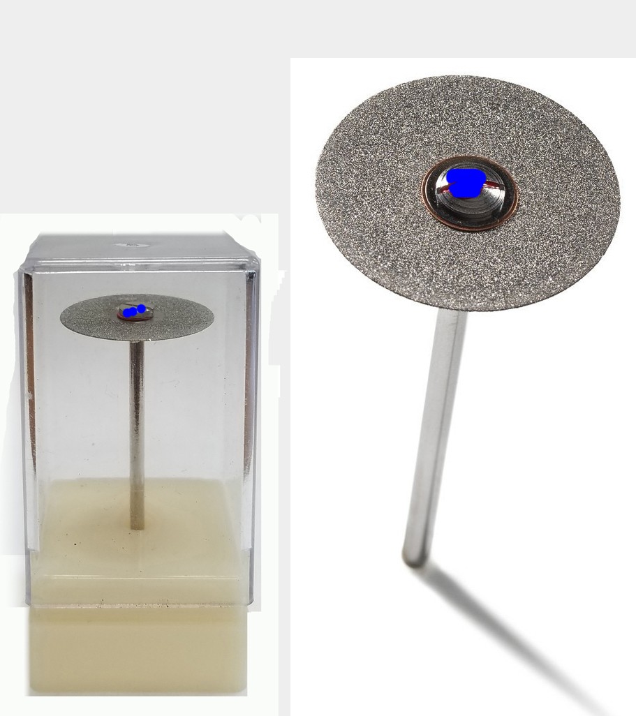JSP®SINTERED DIAMOND DISK 21MM GRIT 130, 35MM THICK WITH MANDREL