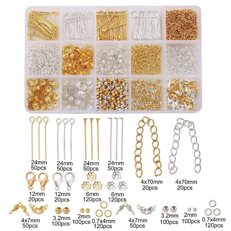 1260pcs/Set Jewelry Making Starter Kit Earrings Necklace Findings DIY
