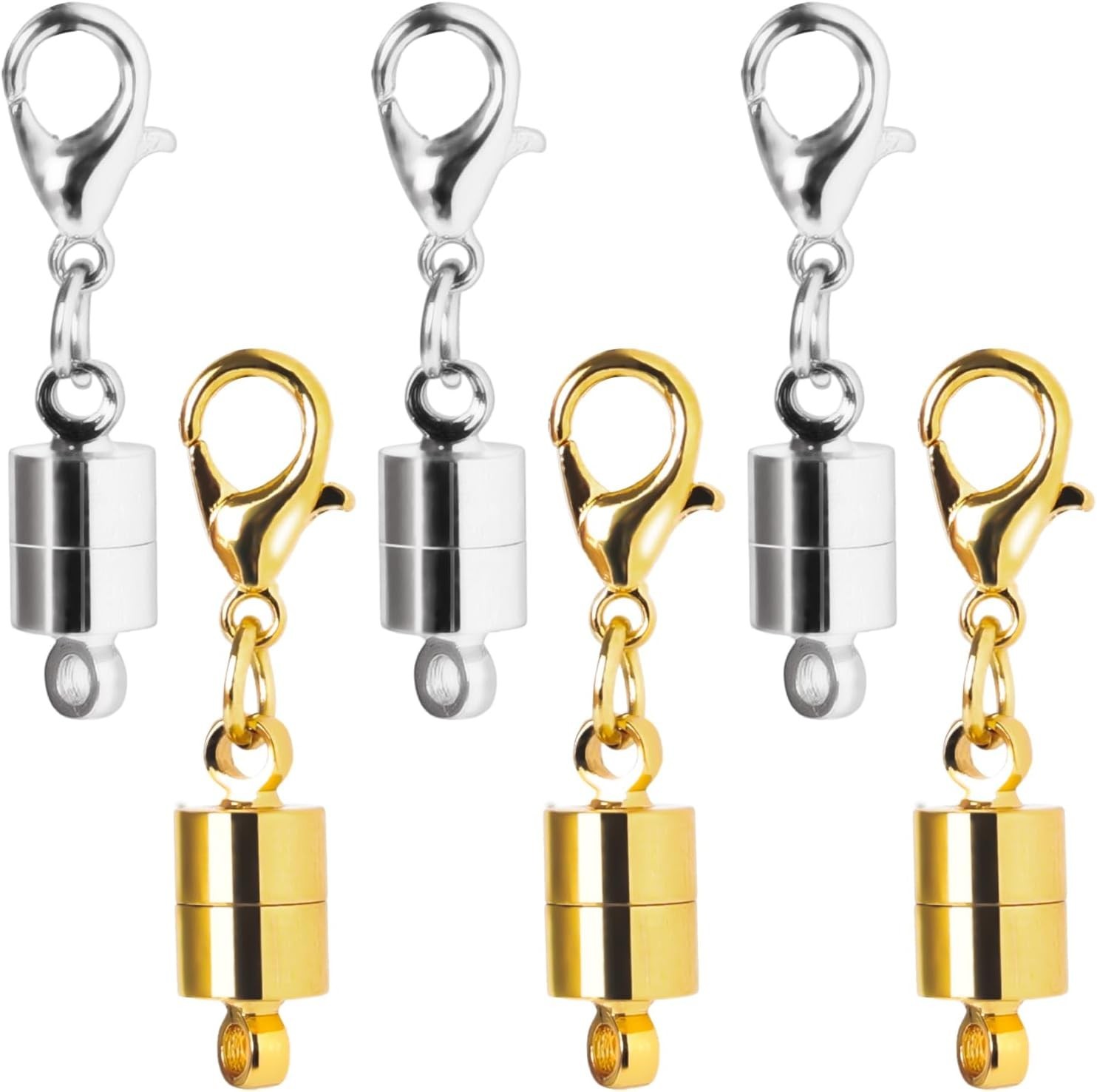 Magnetic Necklace Clasps and Closures, 18K Gold and Silver Jewelry Clasps and…