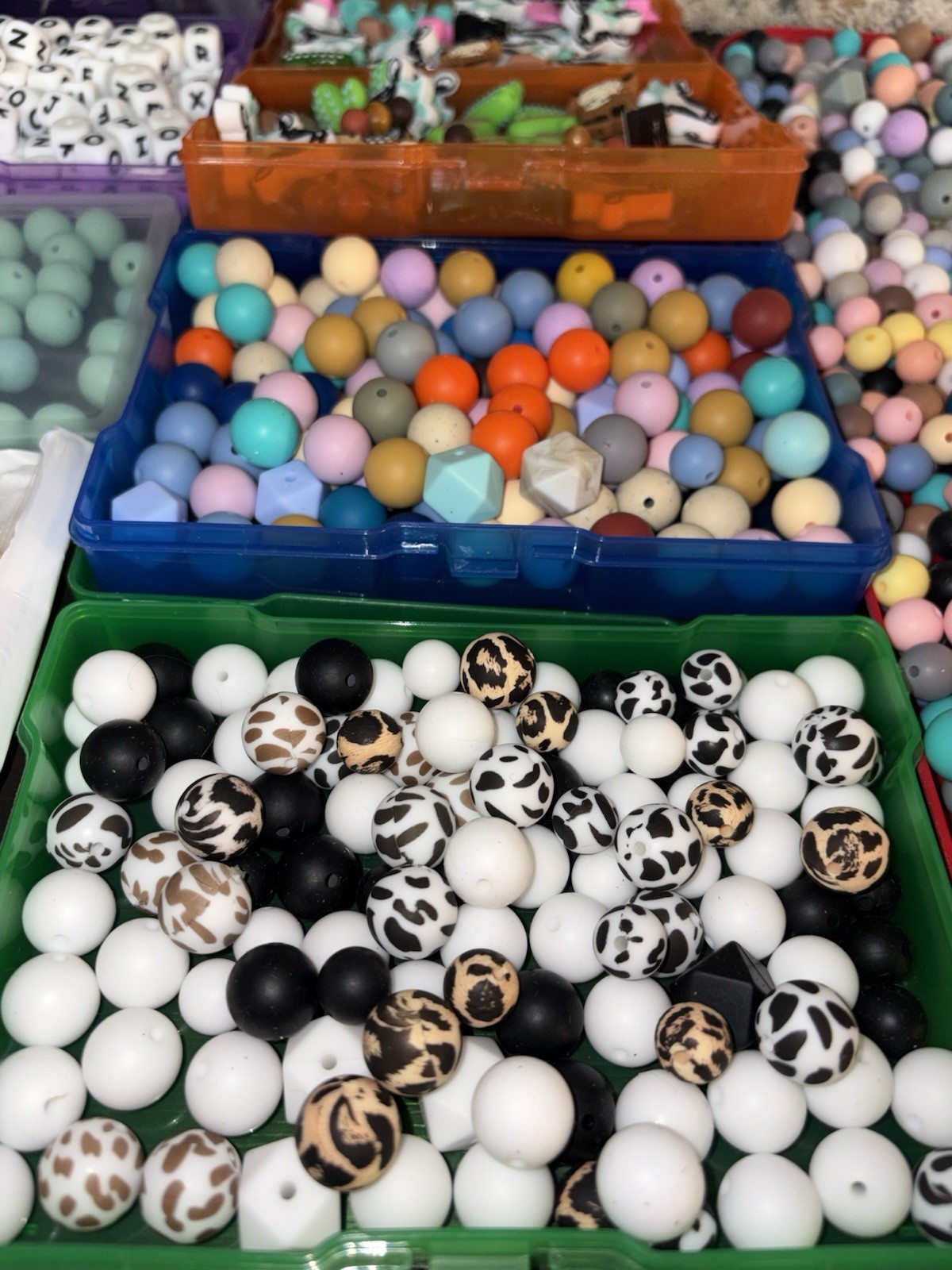 Large Lot Silicone Beads for Crafting Jewelry Making Silicone Beads