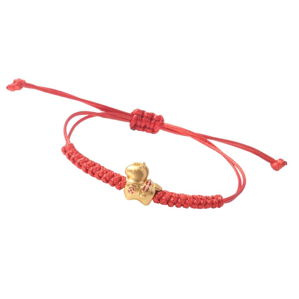 Chinese Year of the Horse Red String Bracelet – Golden Horse Charm Lucky Br – 13
