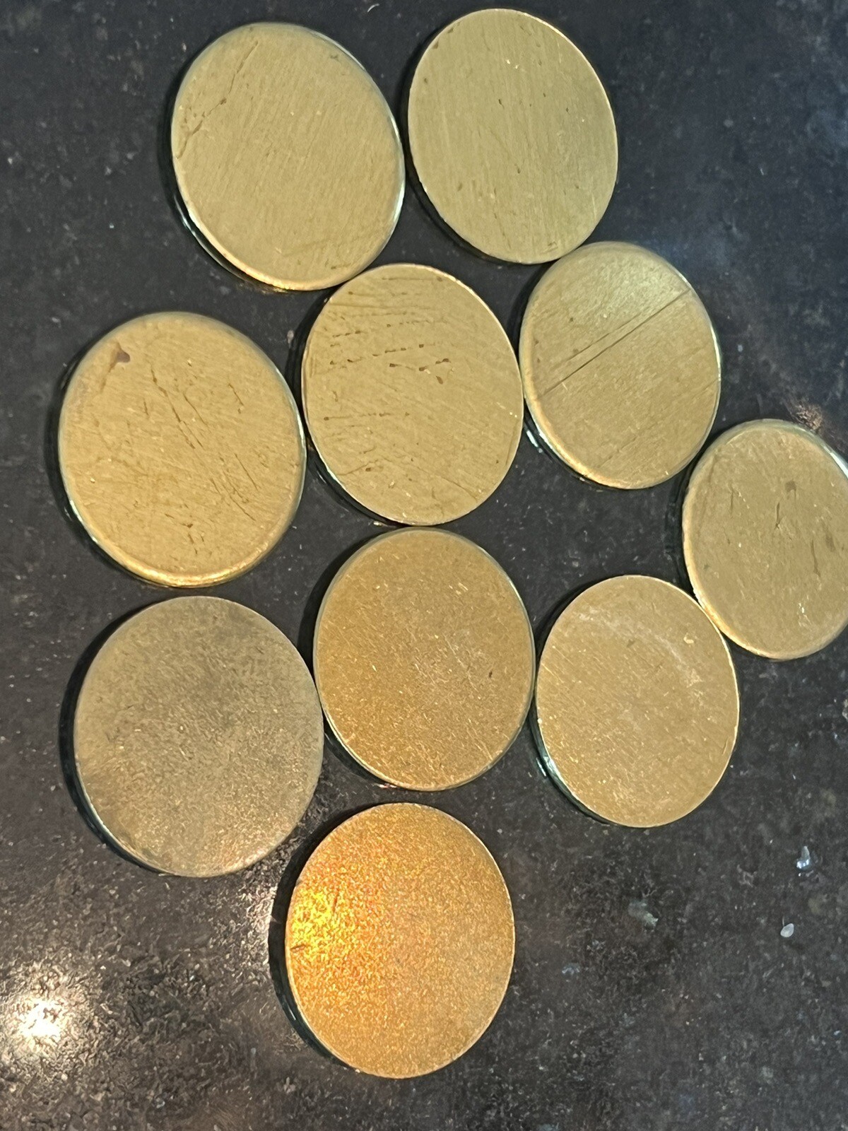 50 – 25mm X 1.7mm Round Blank Disc Raw Brass Stamping Tag Craft Jewelry Crafts
