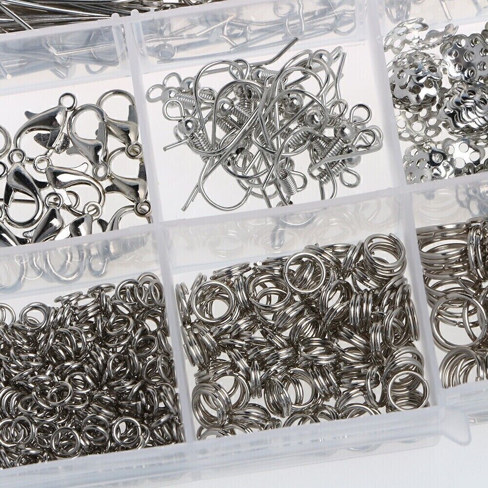 2010x Jewelry Making Supplies Kit Findings Wire Pliers Set DIY Earring Necklace