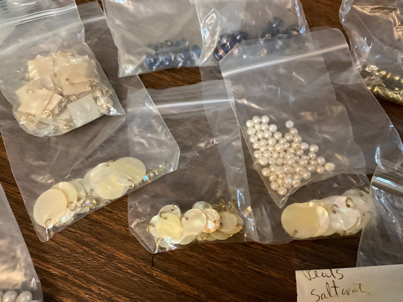 Fresh Water Pearl Beads Strands Colored Mixed Lot Various Sizes & Glass Beads