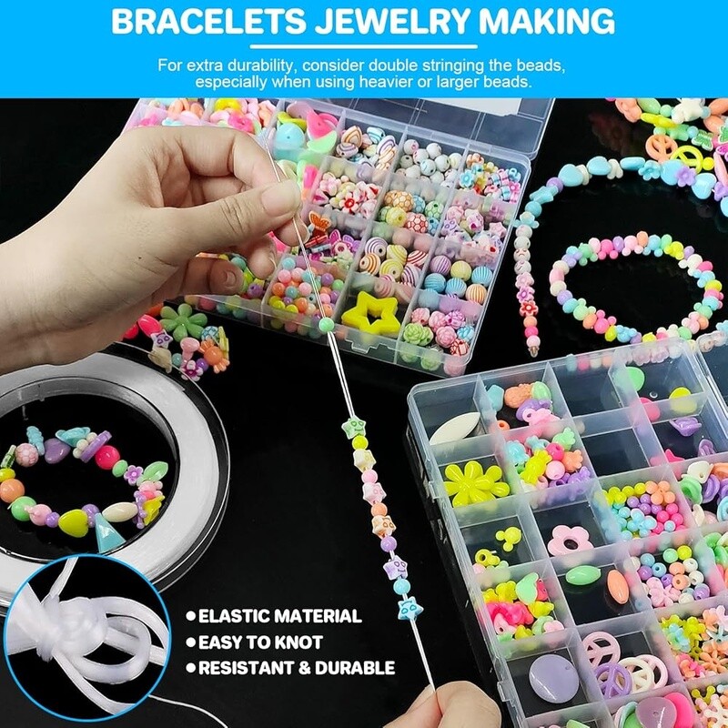 1mm Elastic Bracelet String Cord 394ft Durable Beading Thread Jewelry Crafts New