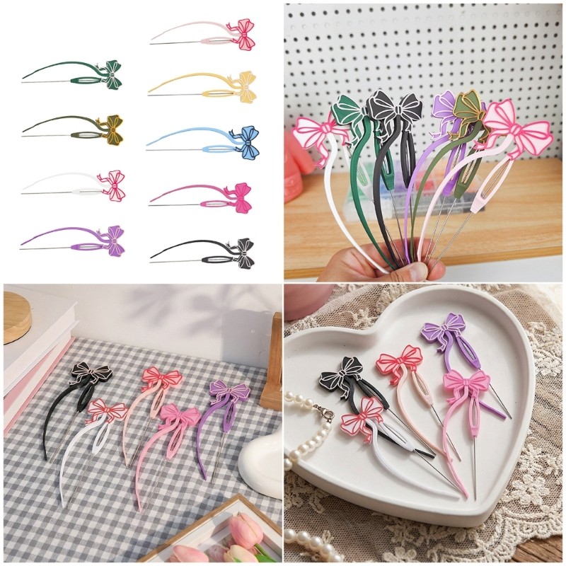 Artistic Butterfly Snowflake Beading Pin Craft From Polylactic Acid Materials