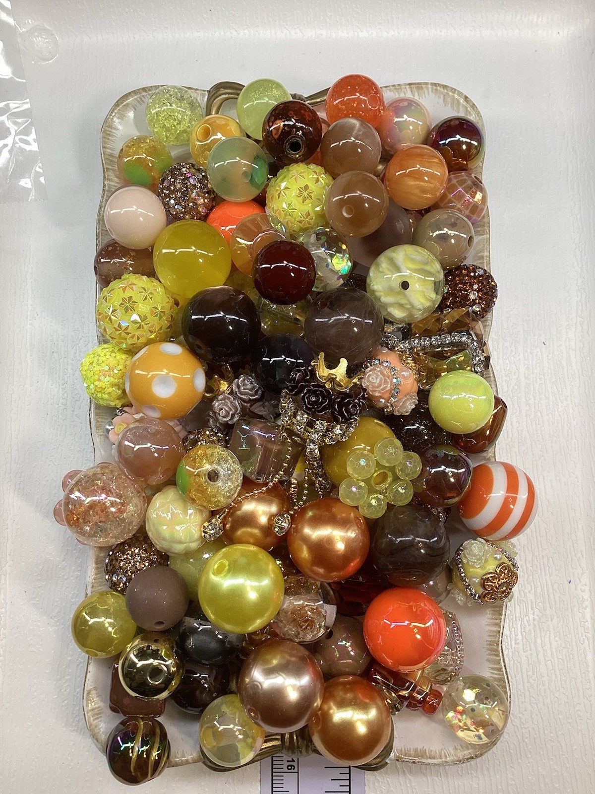 100 Beads/400ML Brown/Yellow/Orange Style 1 Beads For ✨Pens✨Keychains