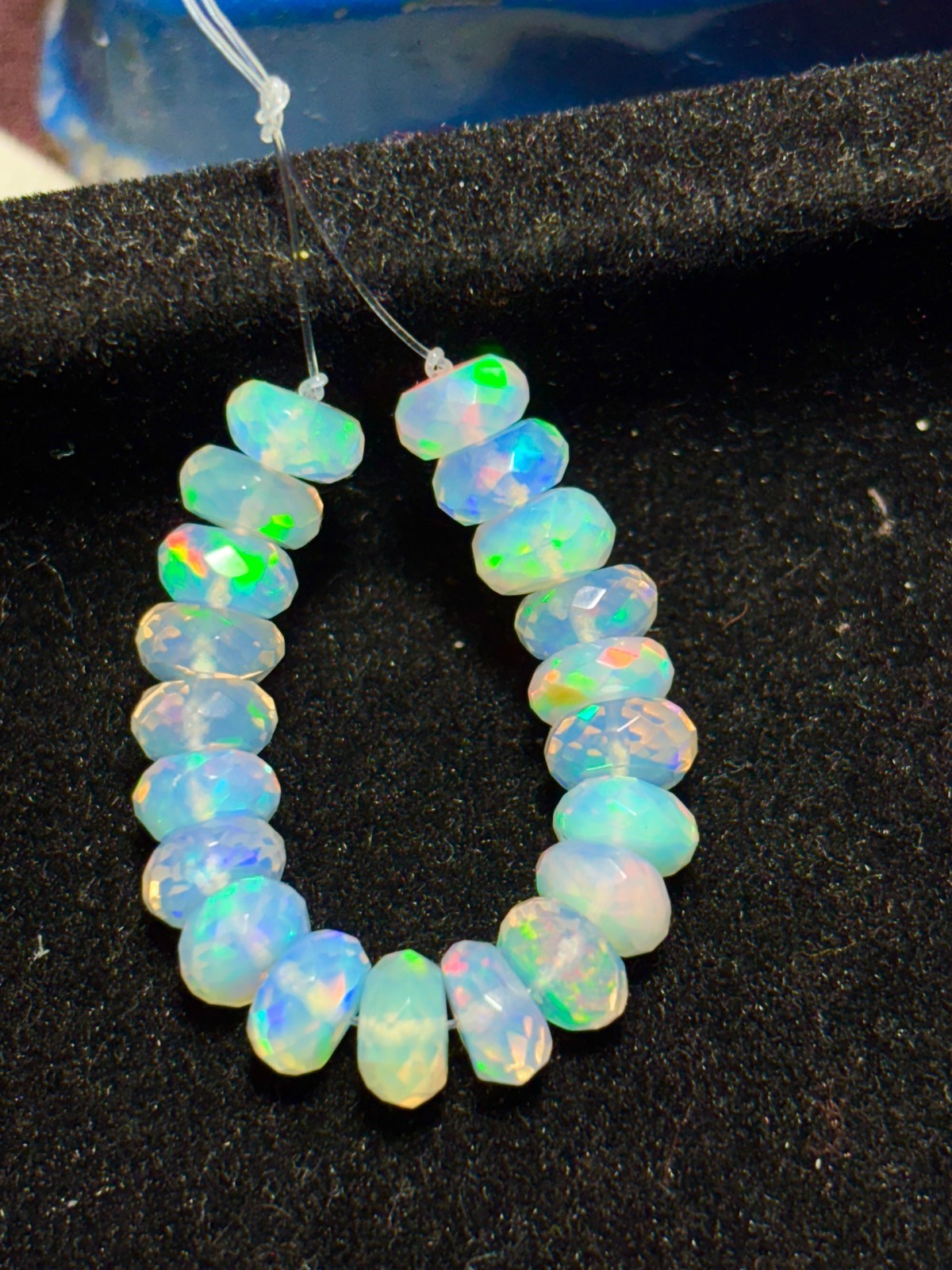 AAA Grade 22 Pcs Natural Ethiopian Opal Beads For Jewelry Making 6-8mm Opal Bead