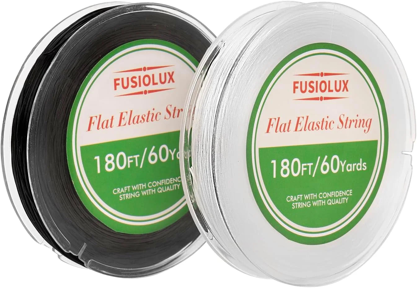 1mm Flat Elastic String for Bracelets,Stretchy Durable Bead String 360Ft,Easy Kn