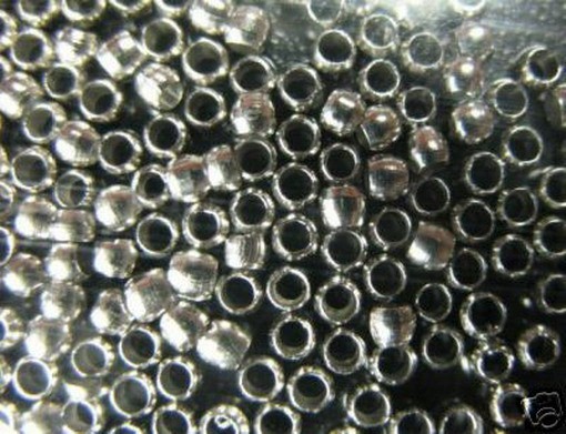 5000PCS Bright Silver Plated Crimp Beads Round 2.5mm #10157 for Jewelry Making