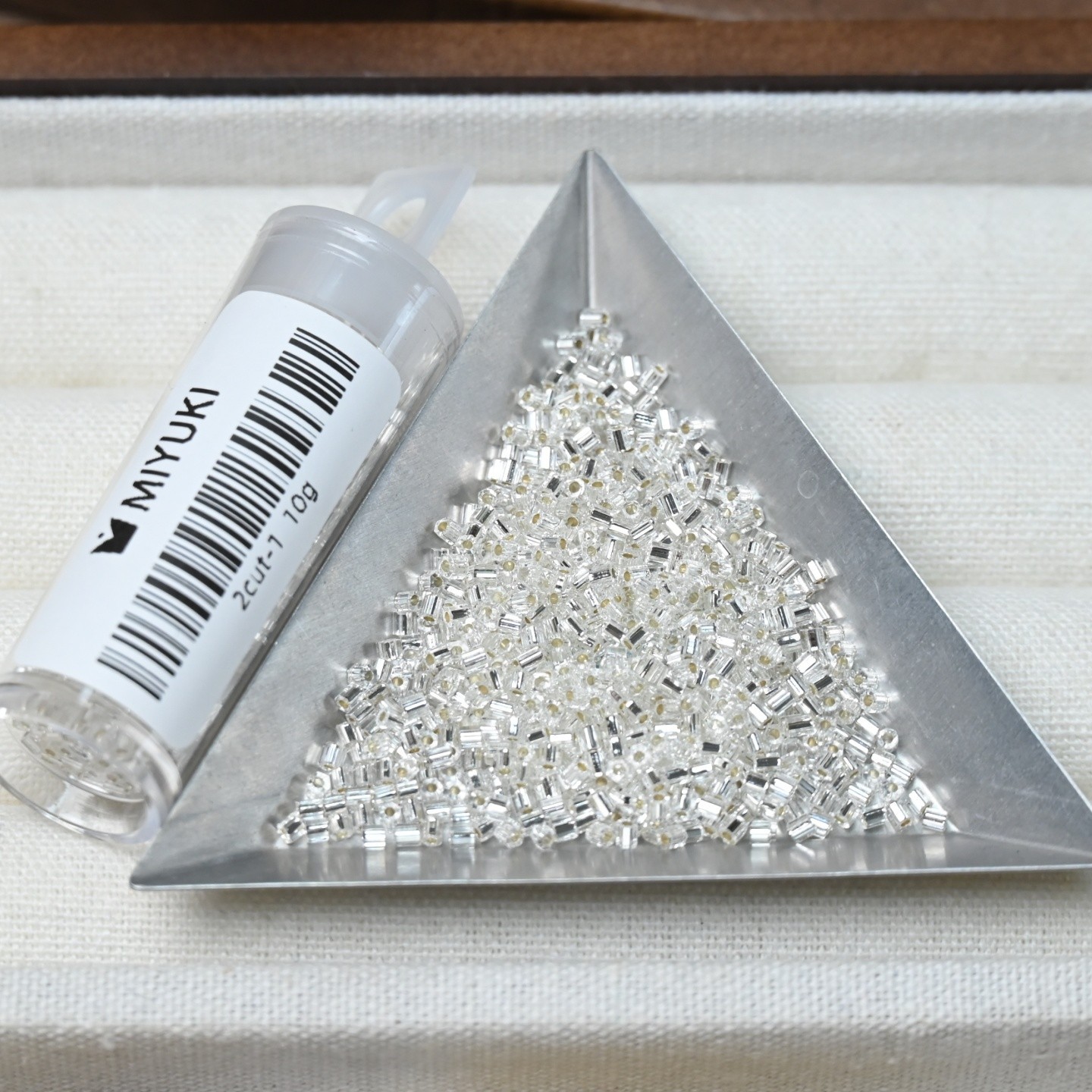 MIYUKI 2 Cut Hex Beads 10g Tube Glass Seed Beads for Beadwork Jewelry