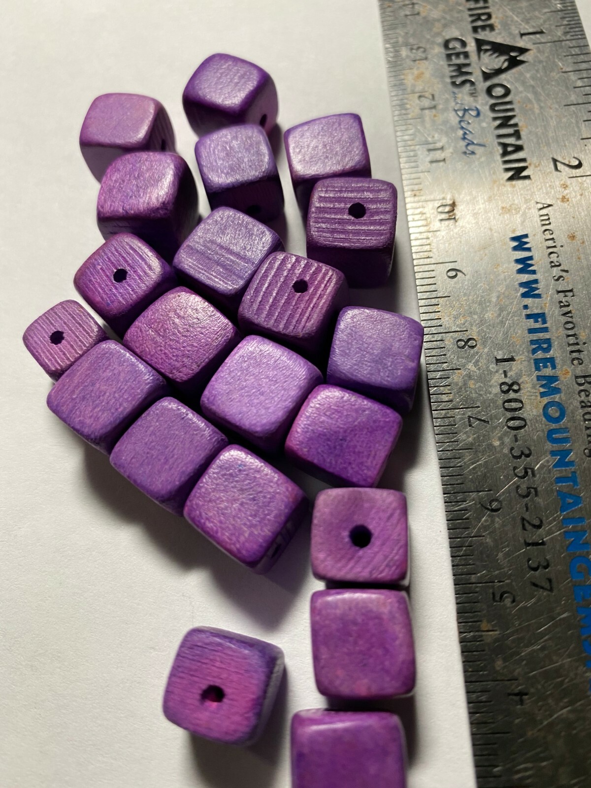 Wood Beads Cube Beads ***UPICK*** 10mm 5mm Wood Cube Beads