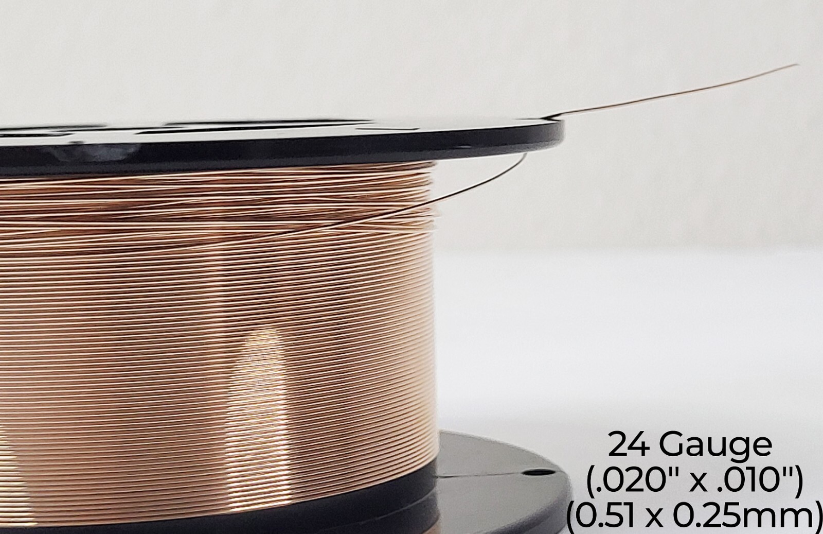 14/20 Rose Gold-Filled Wire | Half Round | Half Hard | 10-24 Gauge | 1-10 ft