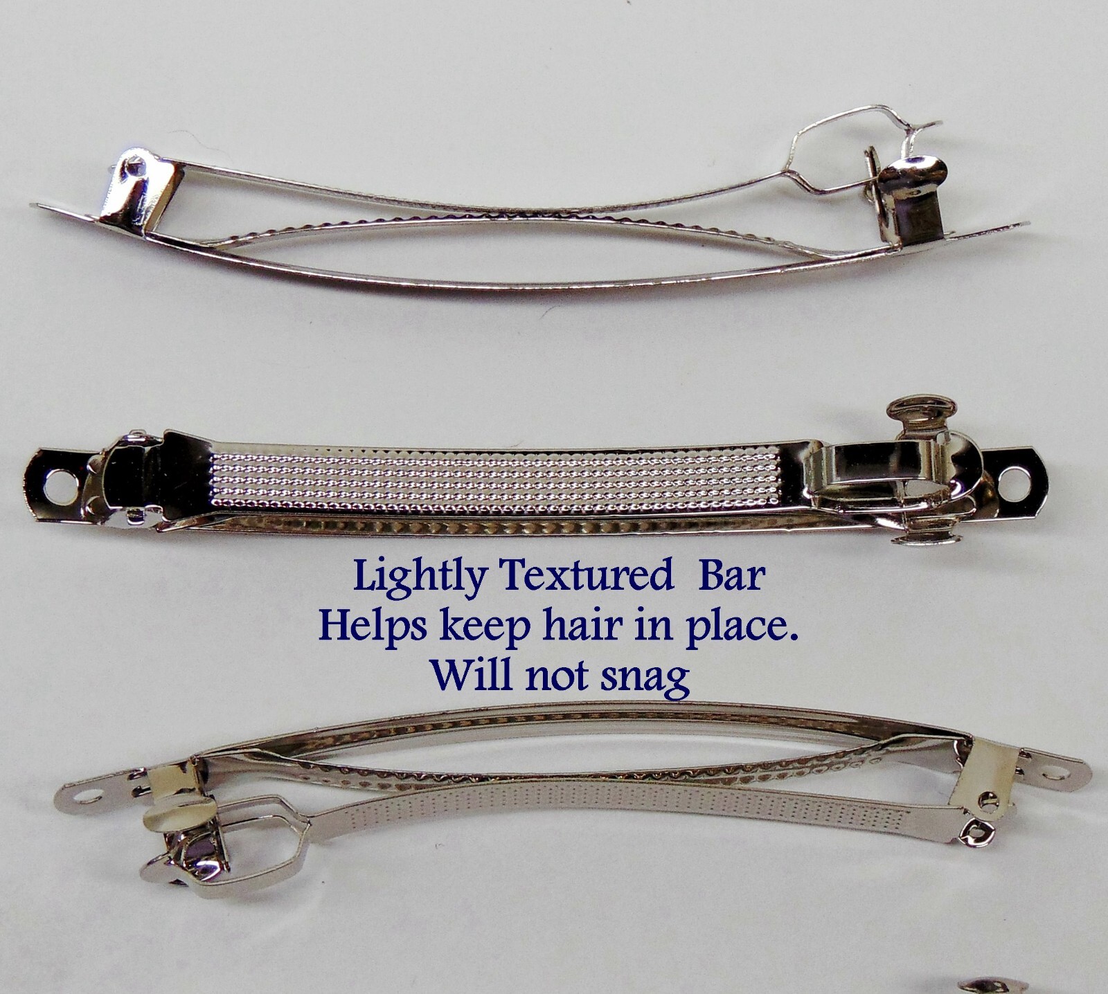 Hair BARRETTES Clips 4″  100mm French Style Nickel Silver Metal Blanks 10 to 100