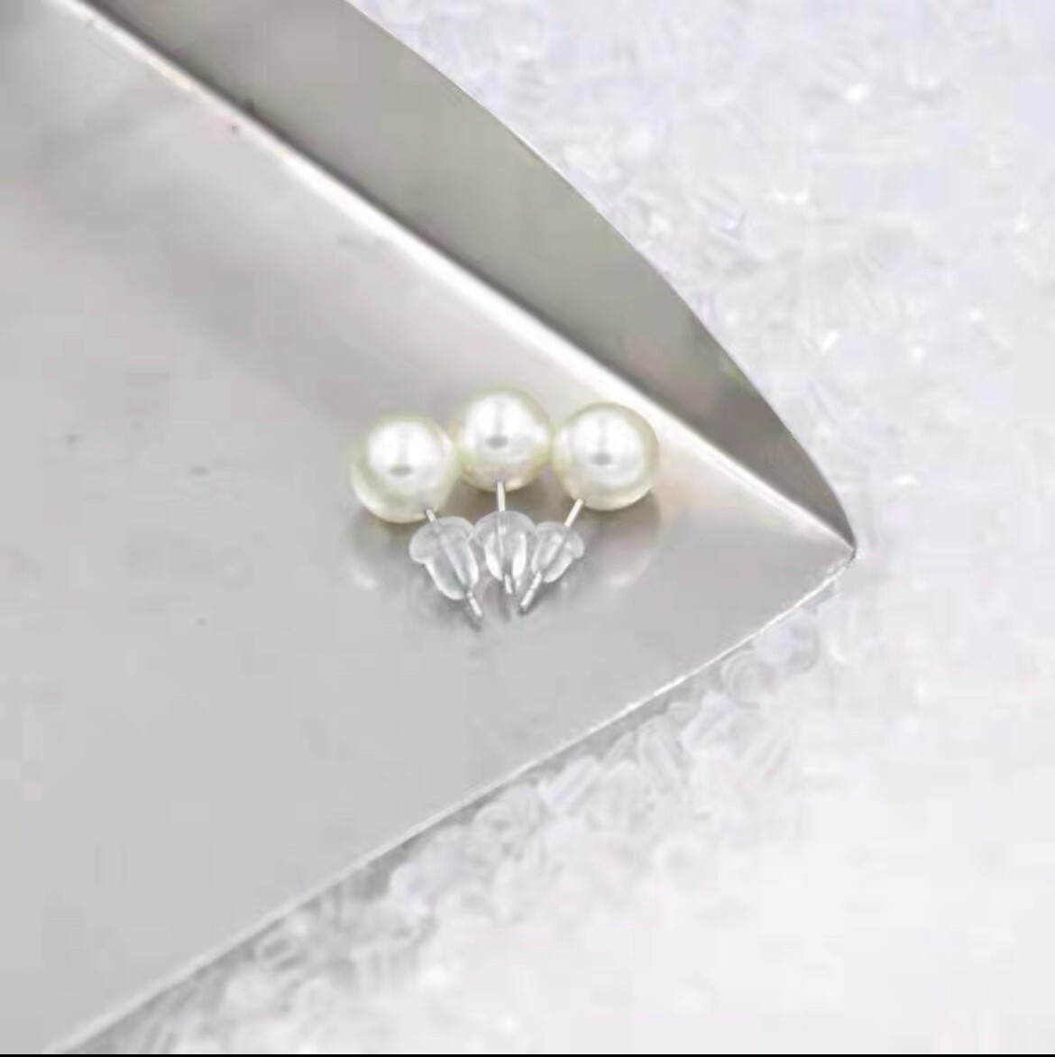 4mm Clear Rubber Silicone Plastic Earring Backs Stopper Post Nut FREESHIP