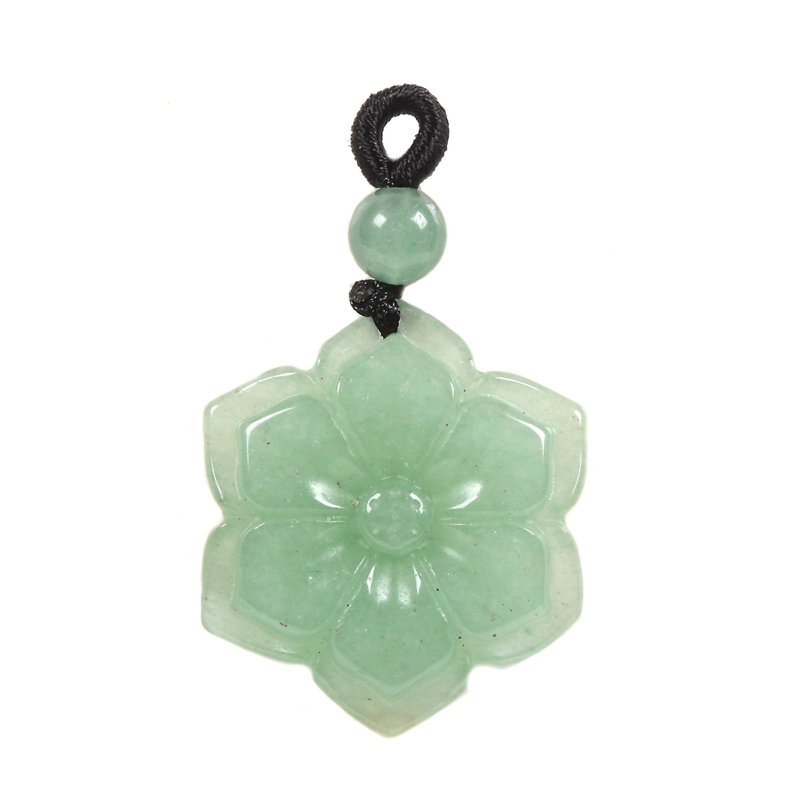 30mm Small hand Carved Double gemstone flower jewelry making DIY beads necklace