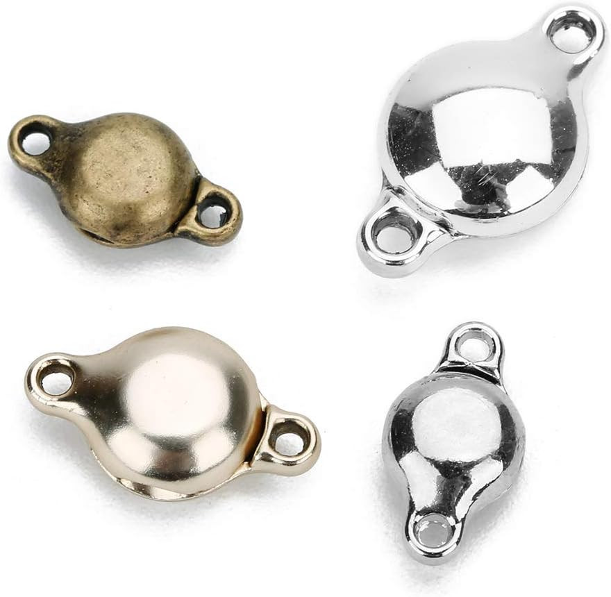 Brass Made Round Magnetic Clasps Stronger Magnetic Closure for Necklace Bracelet