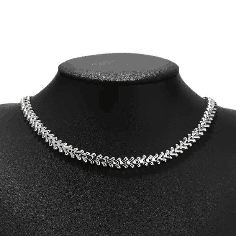 2meters Original Steel Silver Stainless Steel Heart Chains 6mm (Never Tarnish)