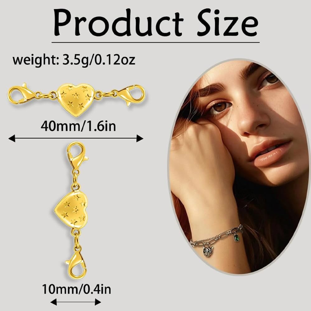 Magnetic Jewelry Clasps, Magnetic Necklace Clasps and Closures Easy-to-Use fo…