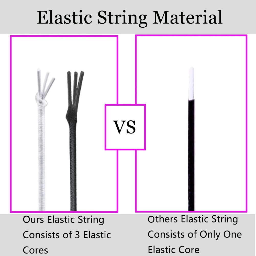 4× Stretchy String for Bracelets 1 mm Sturdy Elastic Cord DIY Jewelry Making USA