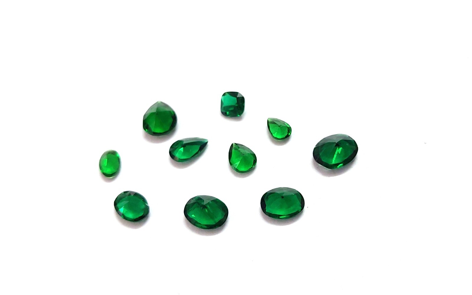 10 Pcs Chrome Diopside Color Cabochon Fancy Shape Chrome Cabochon Small Size A49
