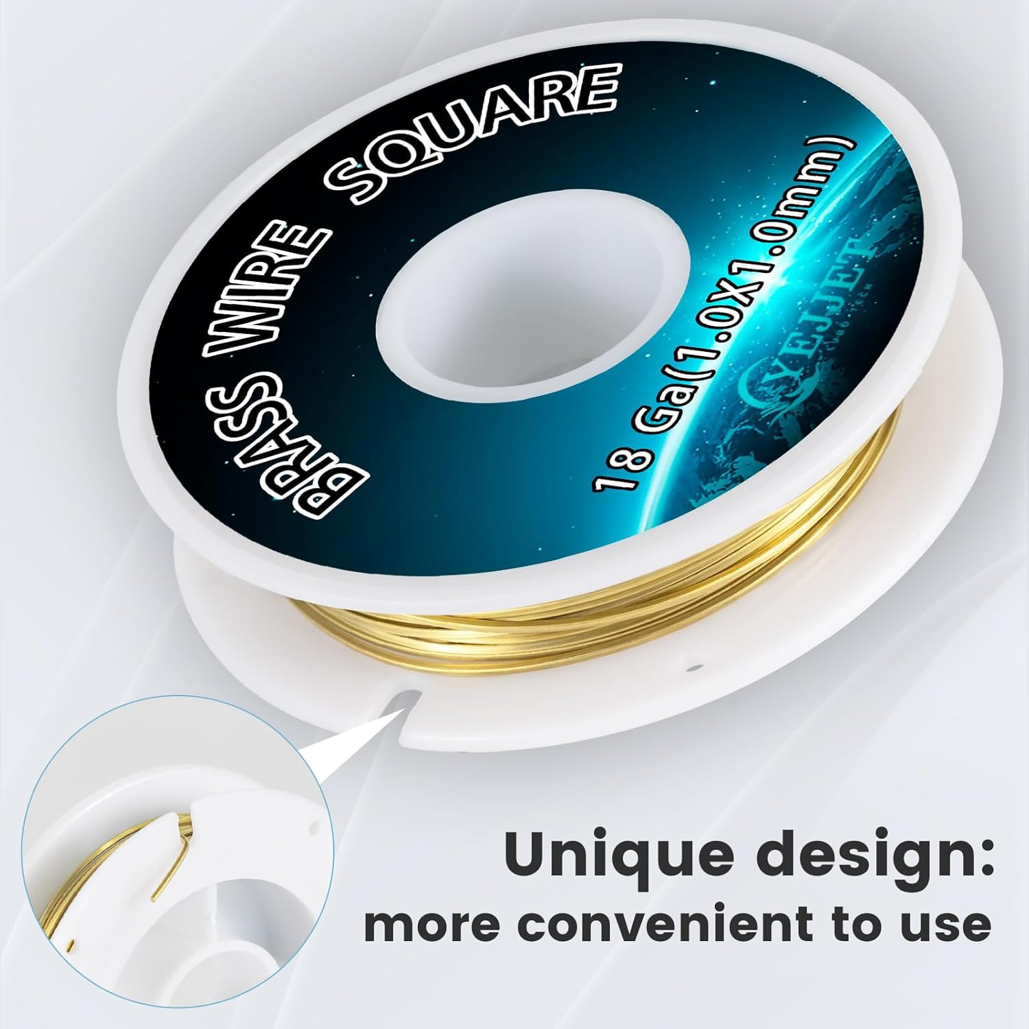 Square Brass Wire 18 Gauge 1.0X1.0Mm (30 Feet) – Jewelry Crafting Wire for Metal