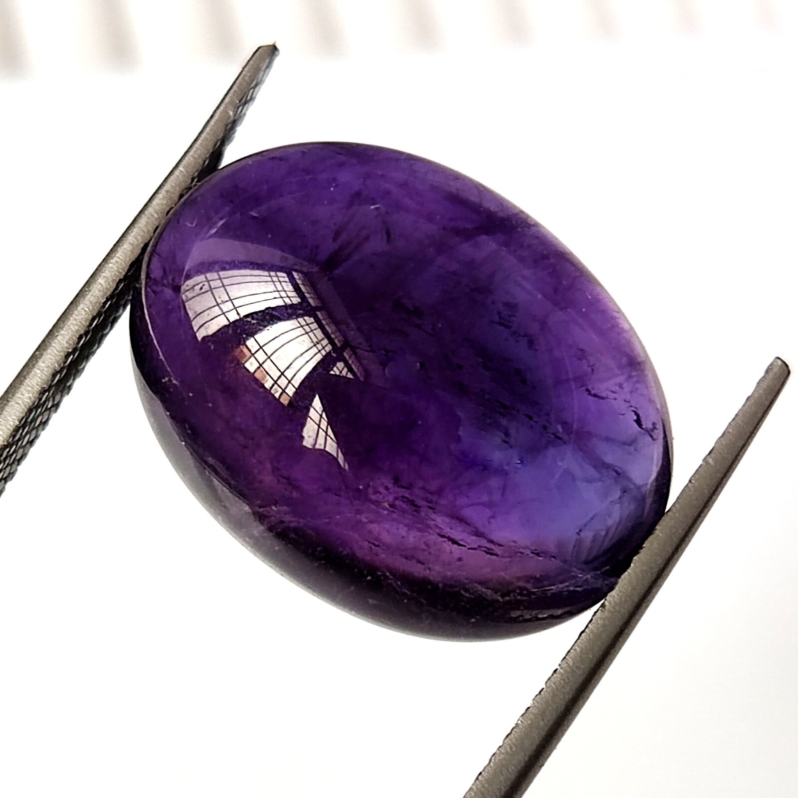 18.00 CARAT NATURAL AFRICAN AMETHYST CABOCHON 15X20 MM OVAL UNTREATED GEMSTONE