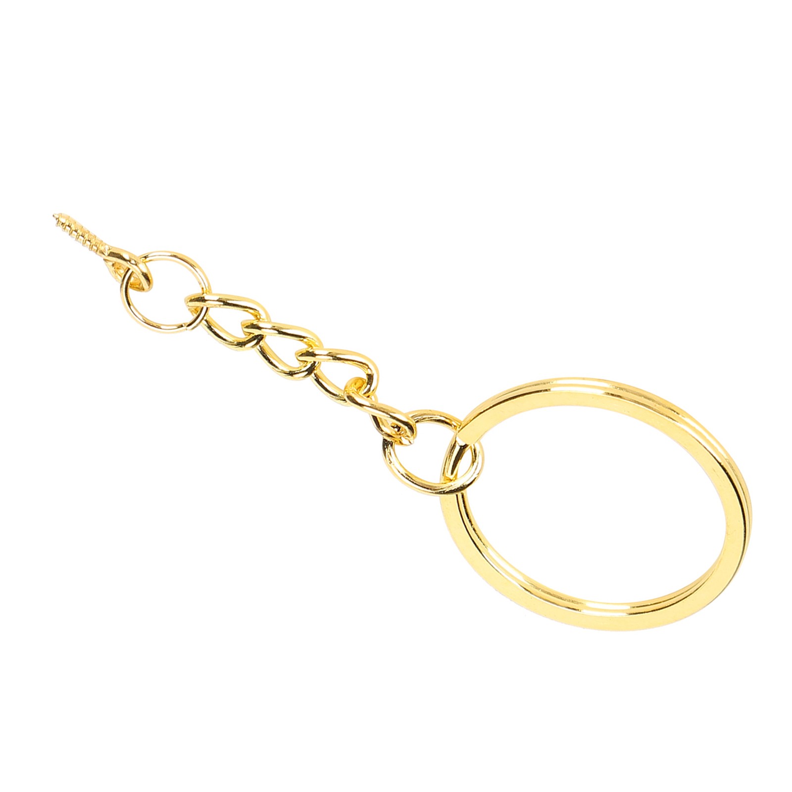 10pcs Alloy Key Chain Ring Parts For DIY Keychains Easy To Use