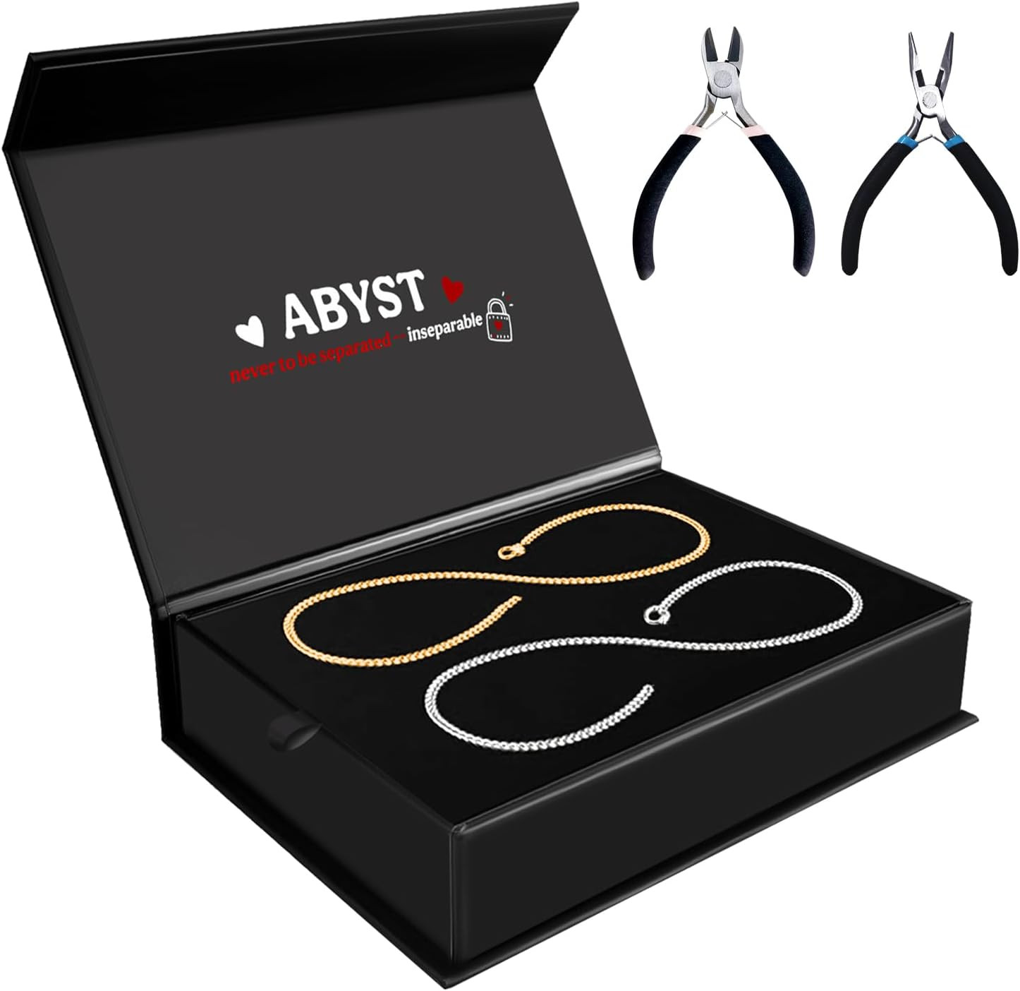 Permanent Bracelet Kit for Couples – DIY Sterling Forever Bracelets Making Set w