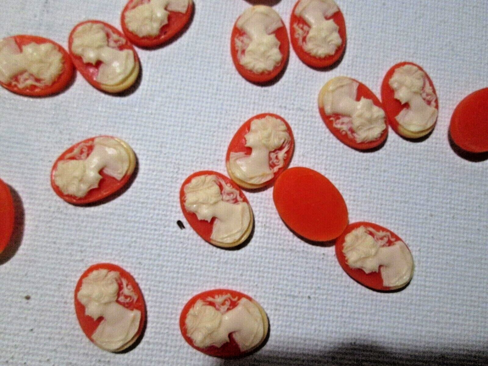Vintage Store Stock mini cameo cabochon Jewelry Making supplies Finding Resin