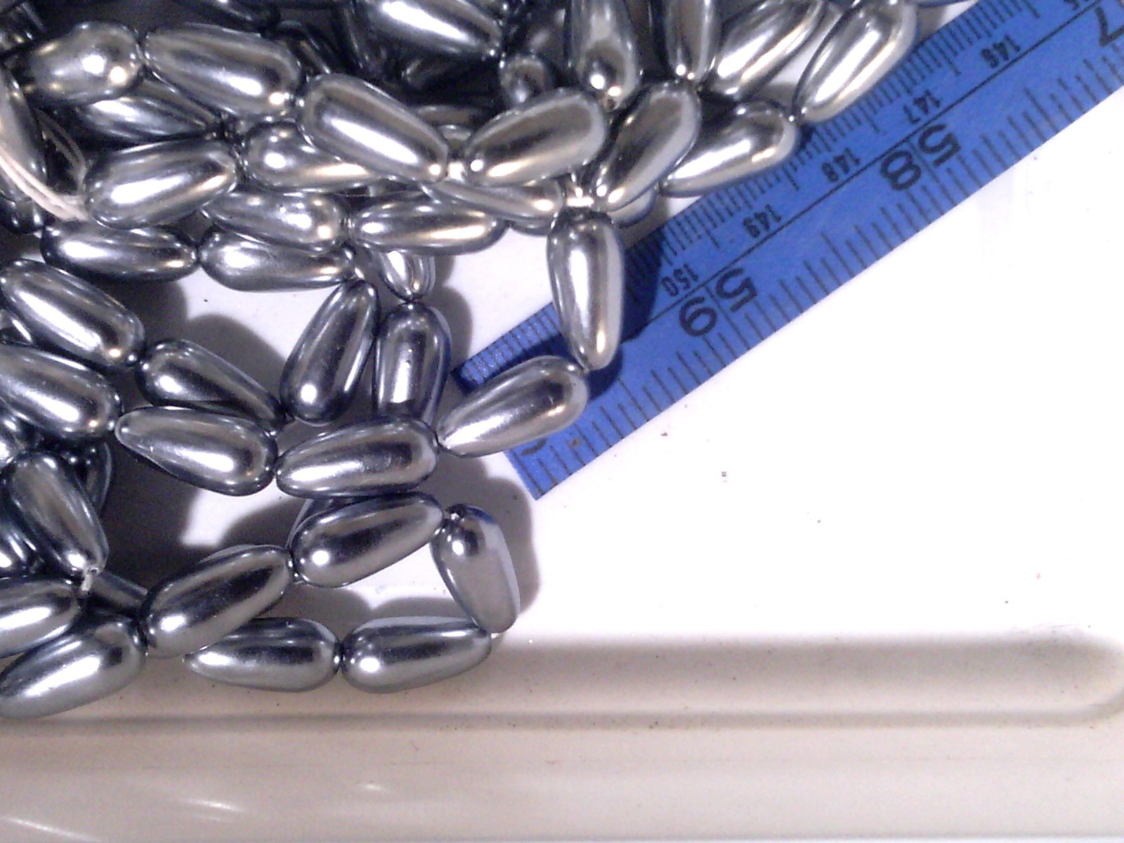 VTG 180 GRAMS SILVER DROPS JAPAN LIGHT WEIGHT 15mm #070517P