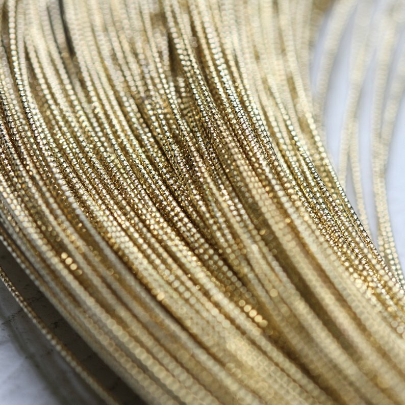 4 Meters (13.12 Feet) Half-Hard Raw Brass Textured Wrapping Wire-0.7mm (CW)