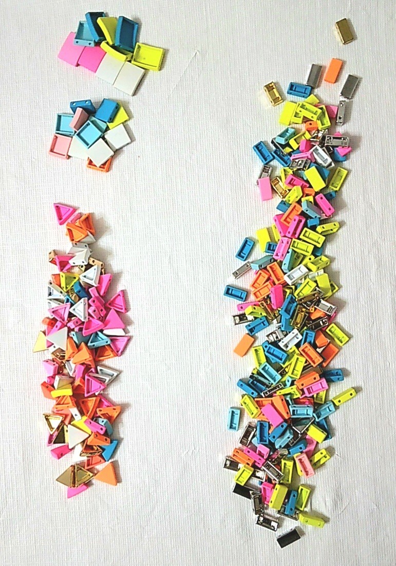 Wow!! Bead Lot (#8) Double String Beads For Stretch Bracelets! 318 Cool Pieces!