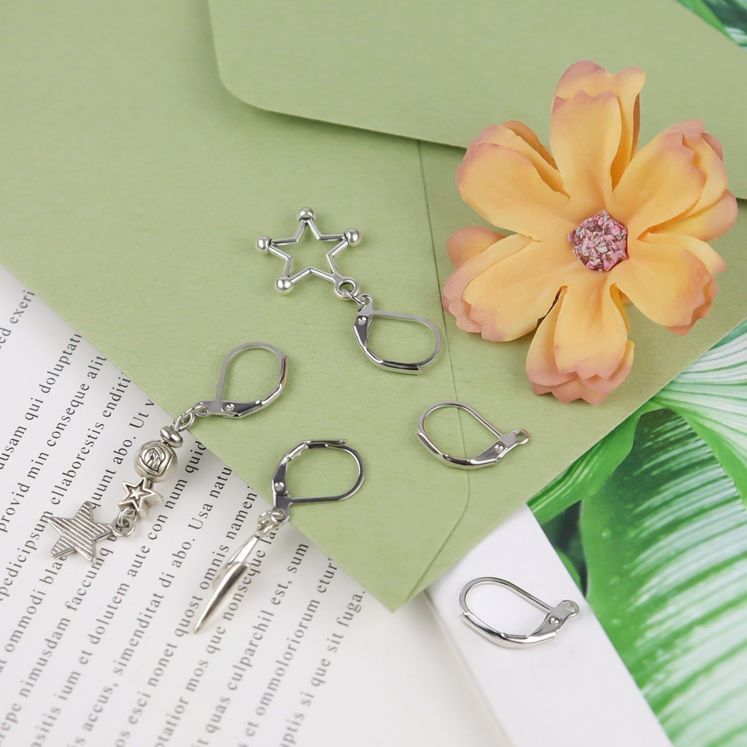 Hypoallergenic Silver Earring Hooks – 50 Pcs for Safe & Stylish Jewelry Making