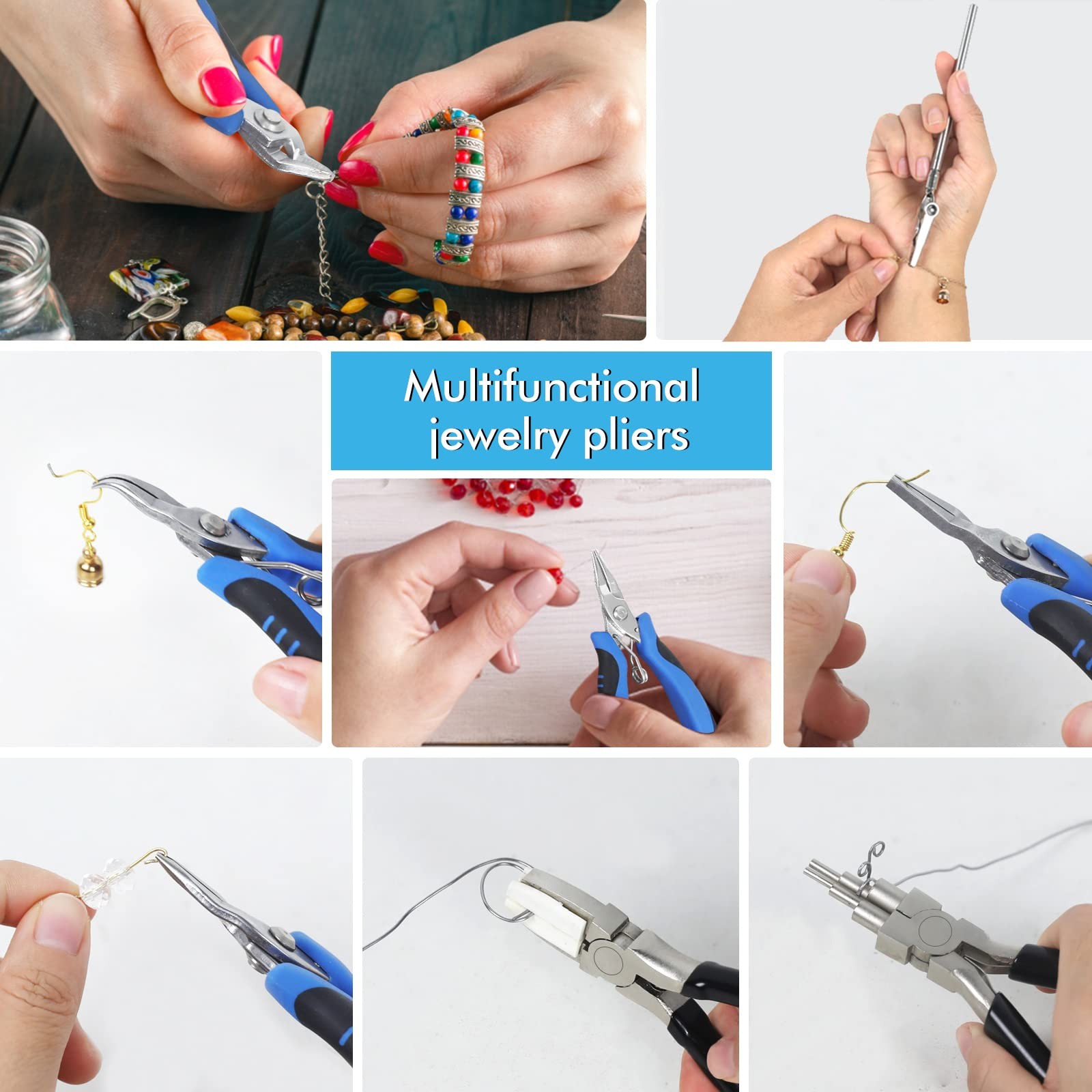 Jewelry Pliers Set Jeweler Making Tools Kit,Mini Craft Pliers Tool for Adults…