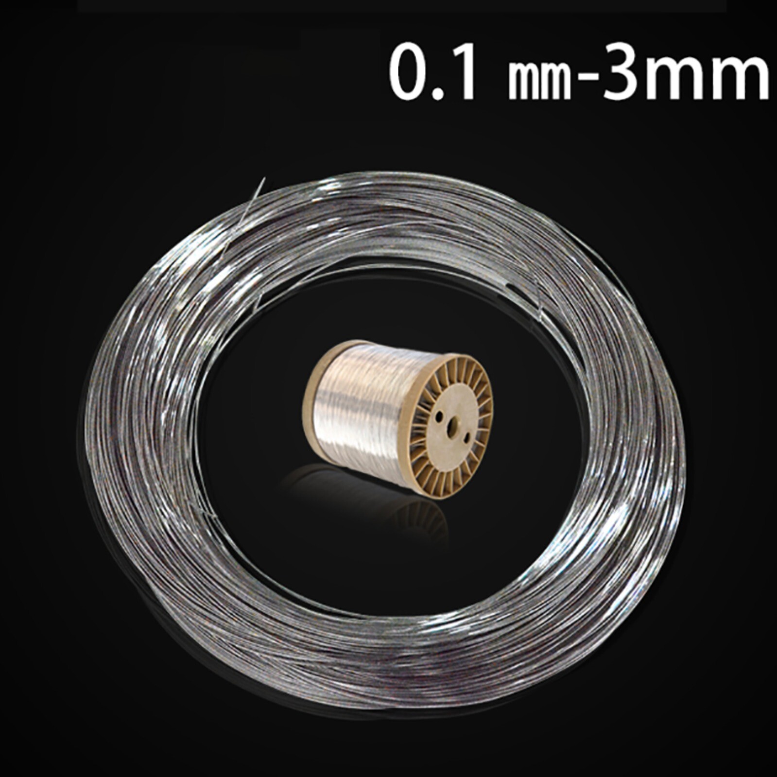 304 Stainless Steel Wire Smooth Jewellery Making Wire Dia 0.3 – 3mm Soft / Hard
