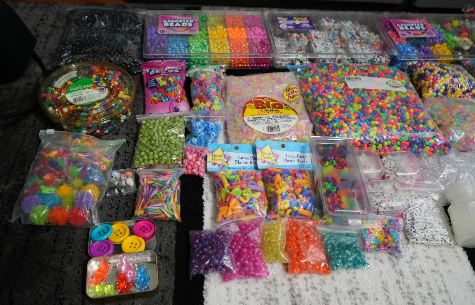 Pony beads and perler beads lot for jewelry and kandi