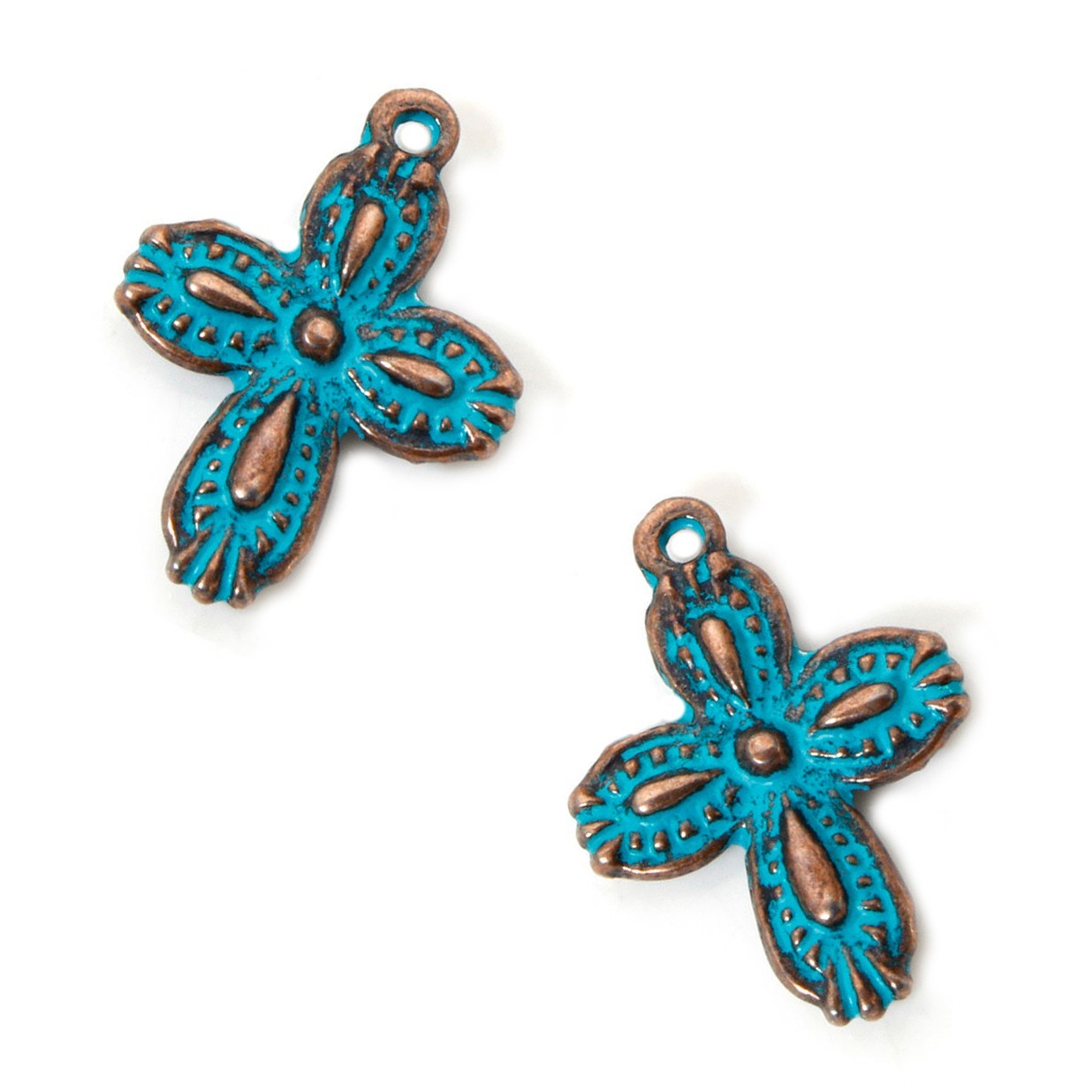 Starfish Charms 20mm Blue Patina Ocean Copper Pendants C929137 – 10, 20 Or 50PCs