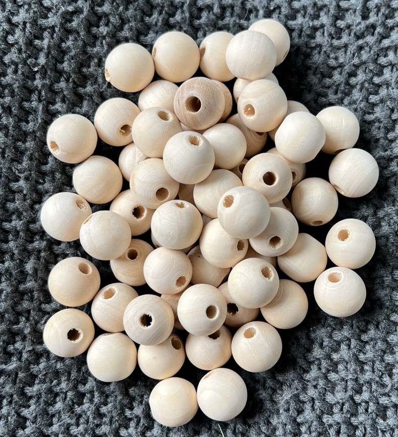 HUGE 10+ Lb Mixed Craft Making Supplies Lot – 2000+ Natural Wooden Beads **NEW**