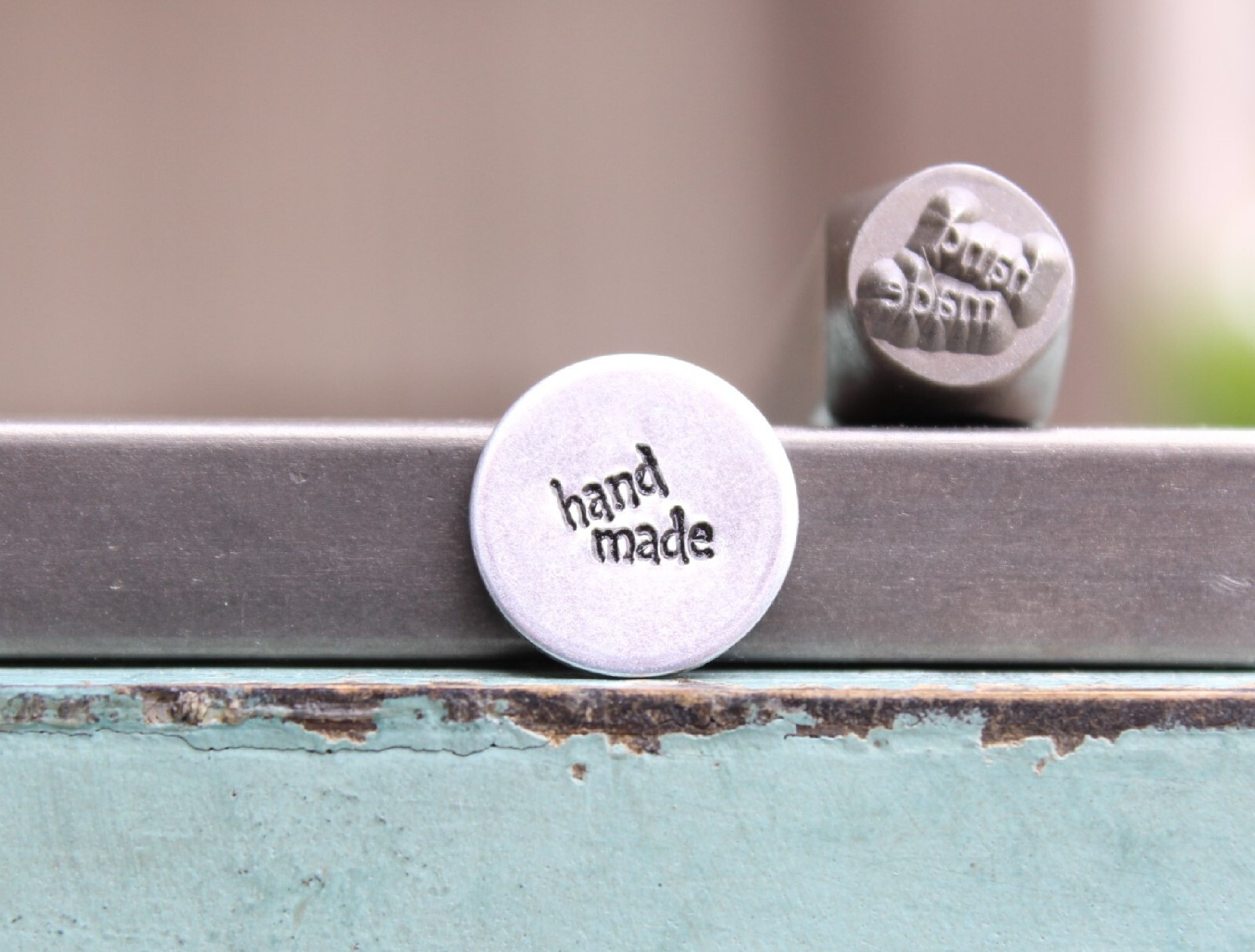 SUPPLY GUY 6mm Hand Made Word Metal Punch Design Stamp SGCH-545