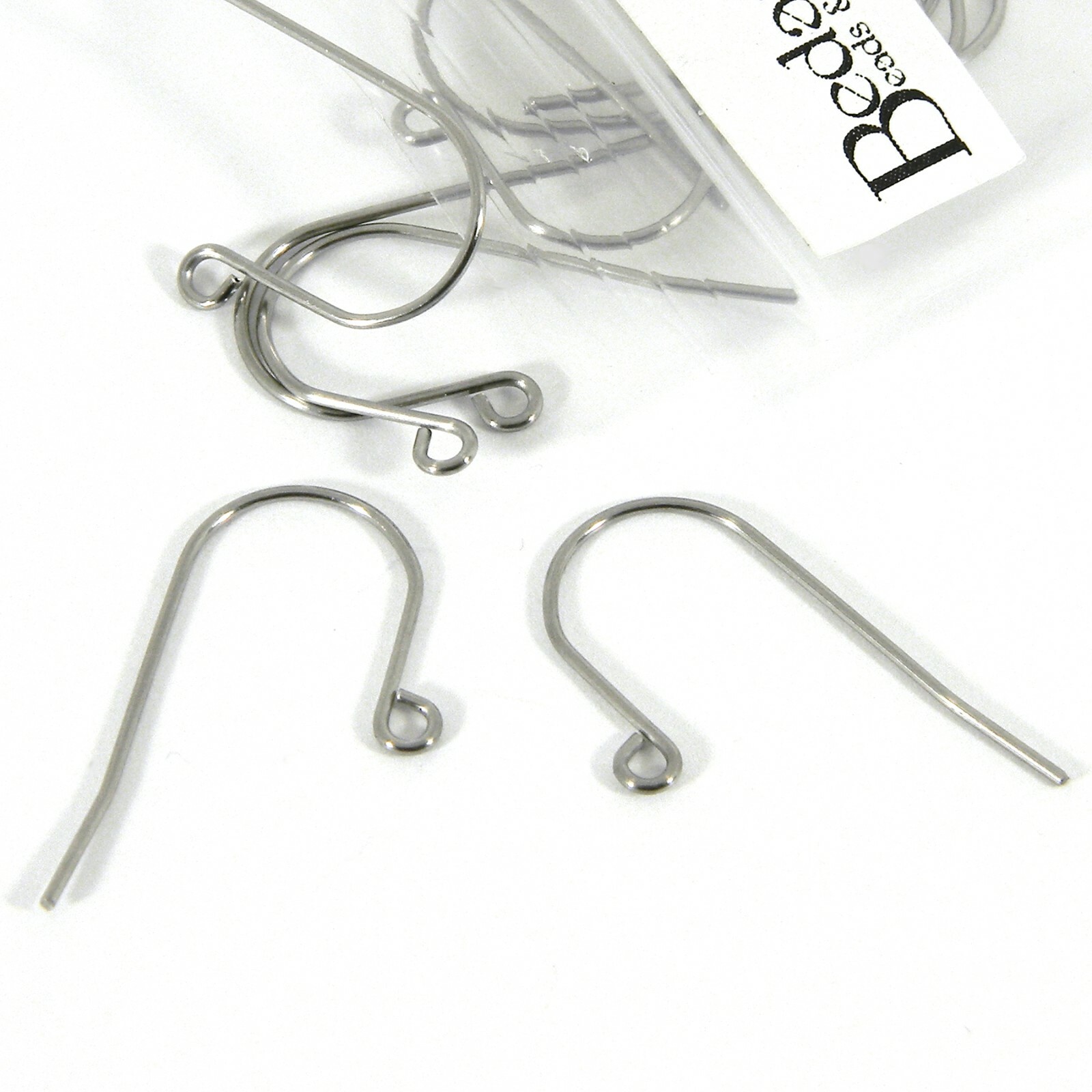 20 Big Surgical 316 Grade Stainless Steel Fish Hook Earring Findings With Loop