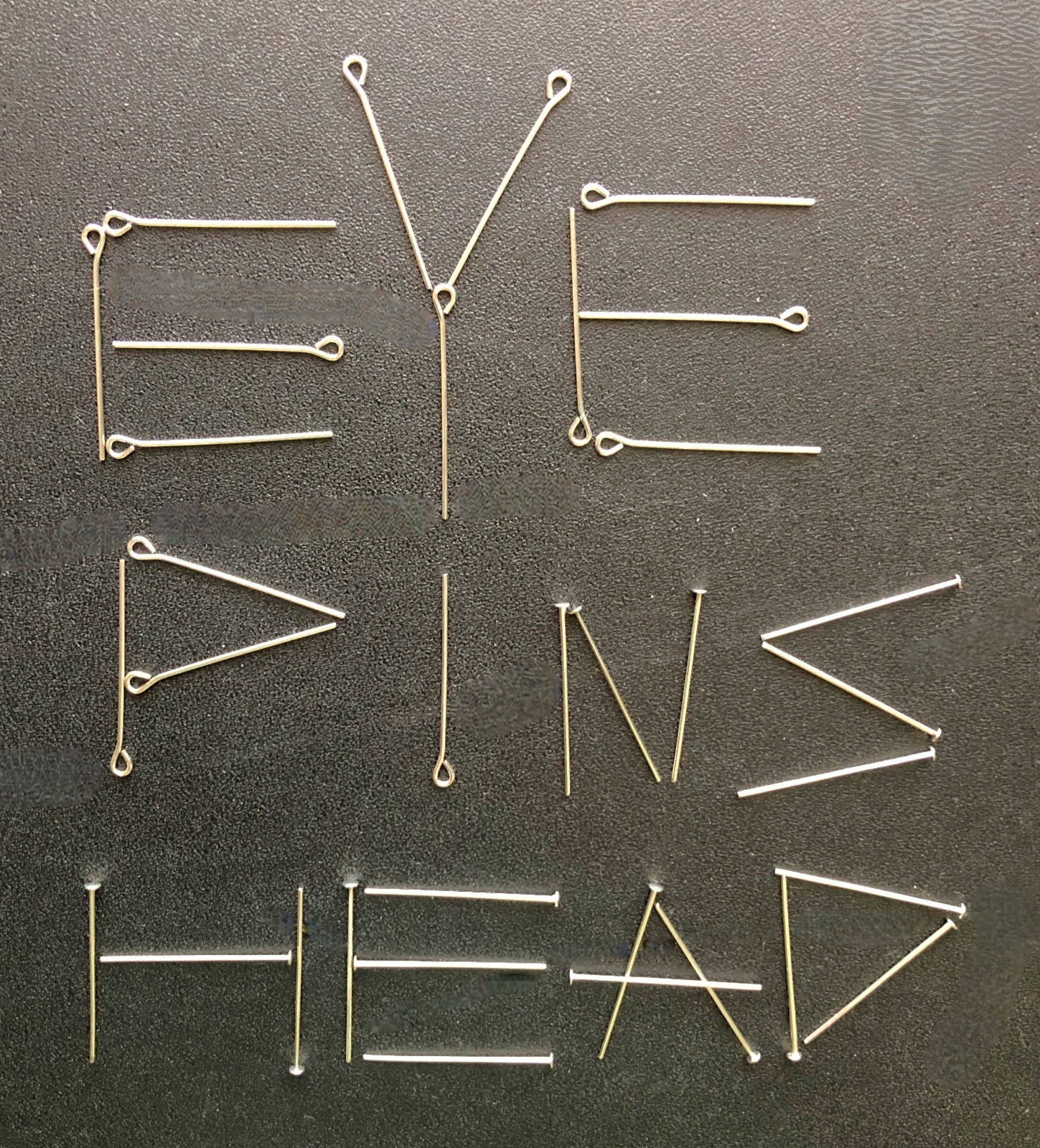Assorted Silver Tone Eye/Head Pins @5,800 Pieces Jewelry Making/Findings/Supply